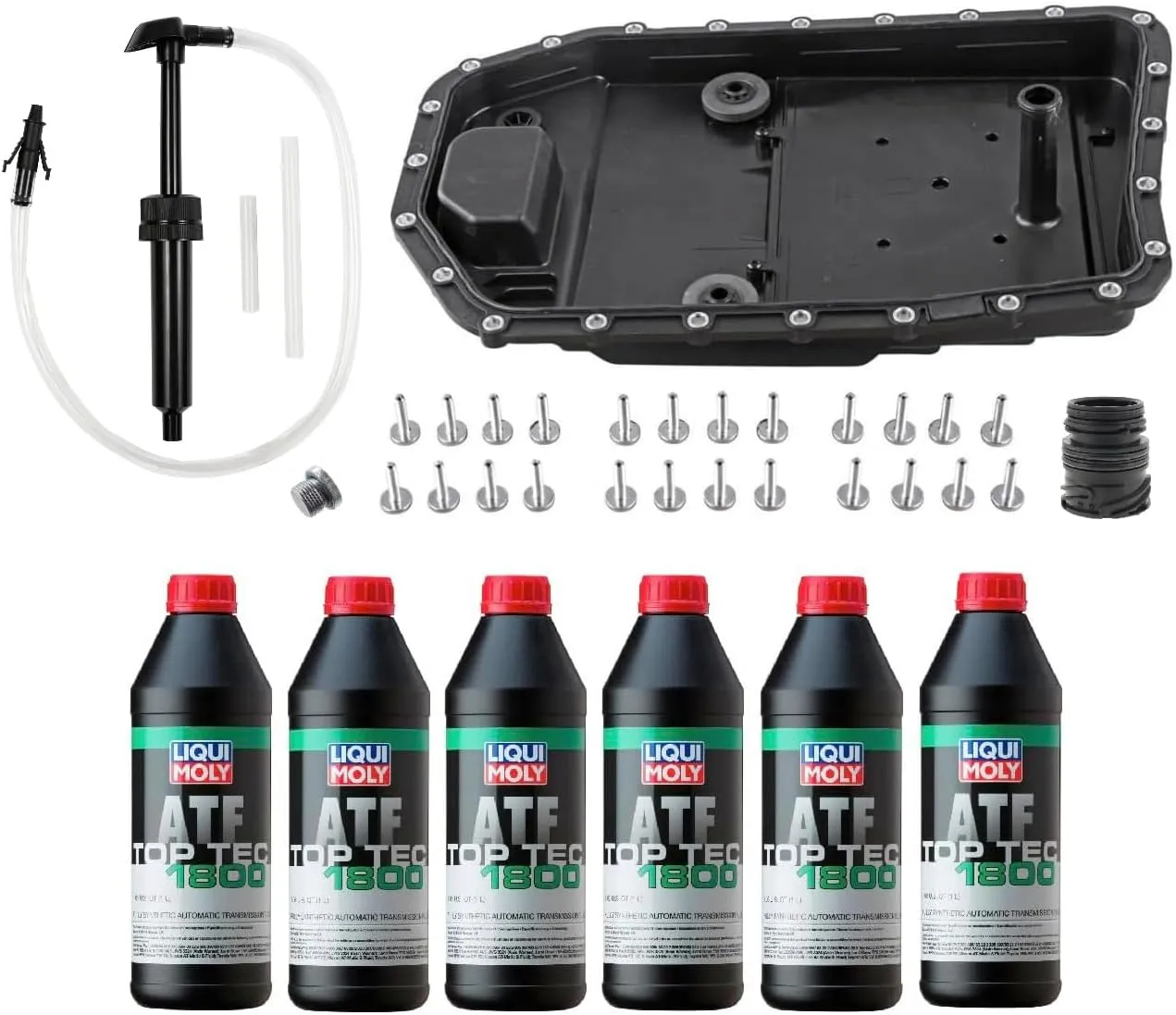Auto Transmission Service Kit (Oil Pan Filter Gasket 24 Bolts   Pump)   6L ATF for BMW Select Models (ZF-6HP19 Trans.)