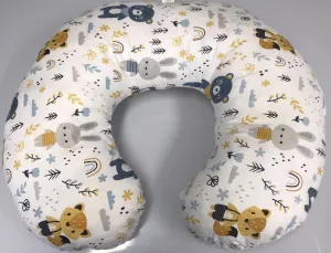 Baby feeding pillow cotton newborn maternity Forest Friends