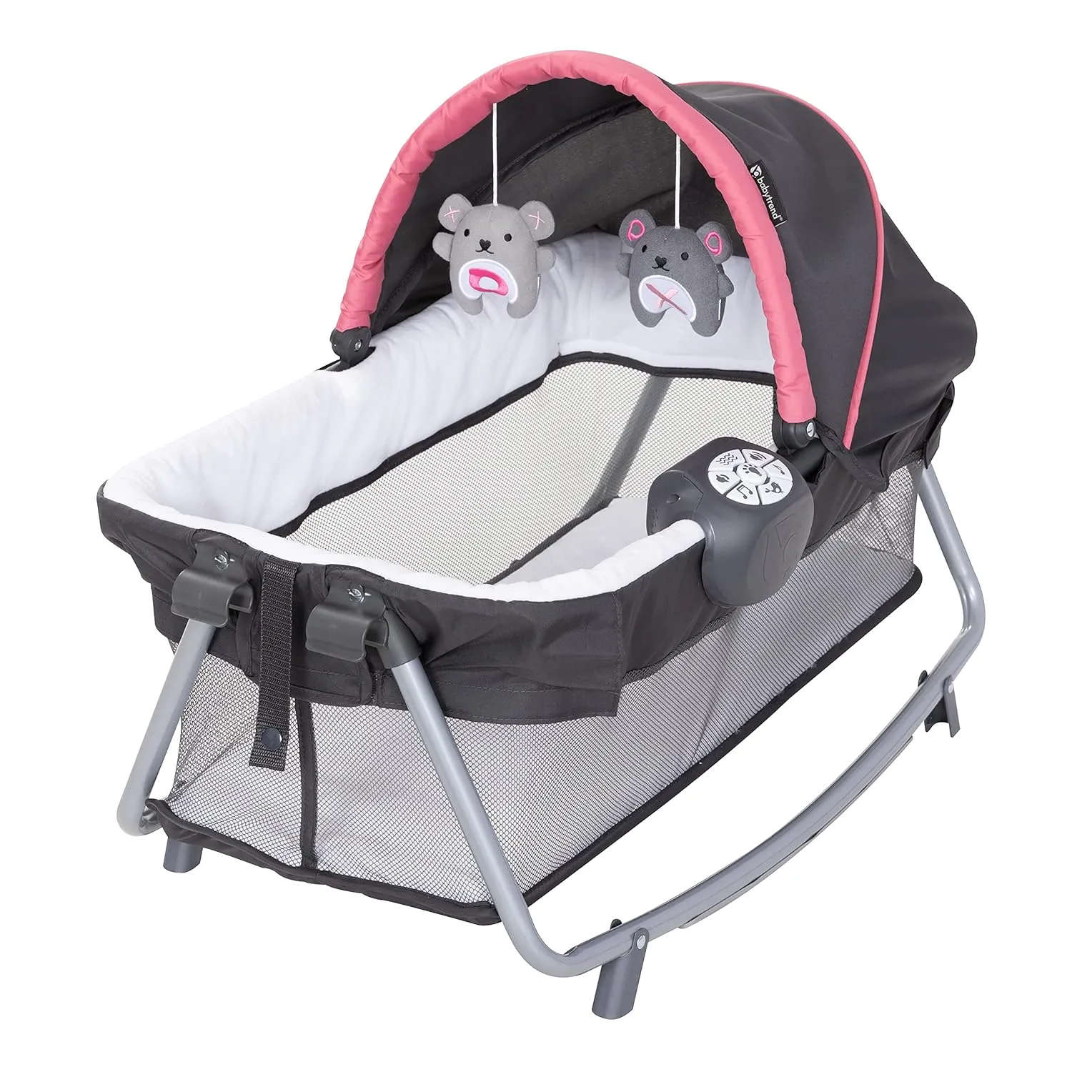 Baby Trend Lil’ Snooze™ Deluxe III Nursery Center® Playard for Twins, Cozy Berry