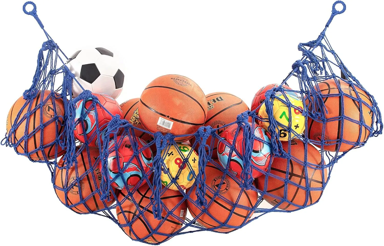Ball Storage Net,Organizer Net for Basketball,Volleyball,Football,Sport Equipment Storage Hanging Hammock,Garage Ball Storage Net,Sports Ball Storage,Toy Net.