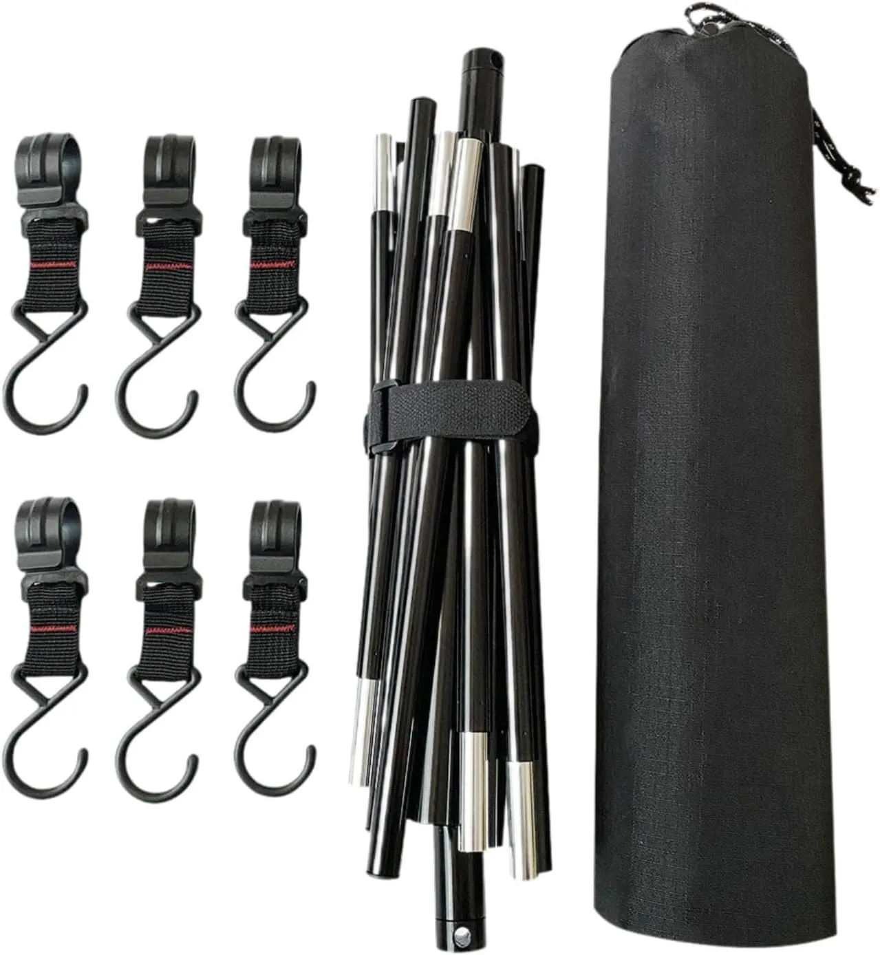 Barbecue Hiking Campfire Pole Lantern Stand Stable Outdoor Picnic Light Hanger Hooks Organizer for Outdoor BBQ Campsite Grill
