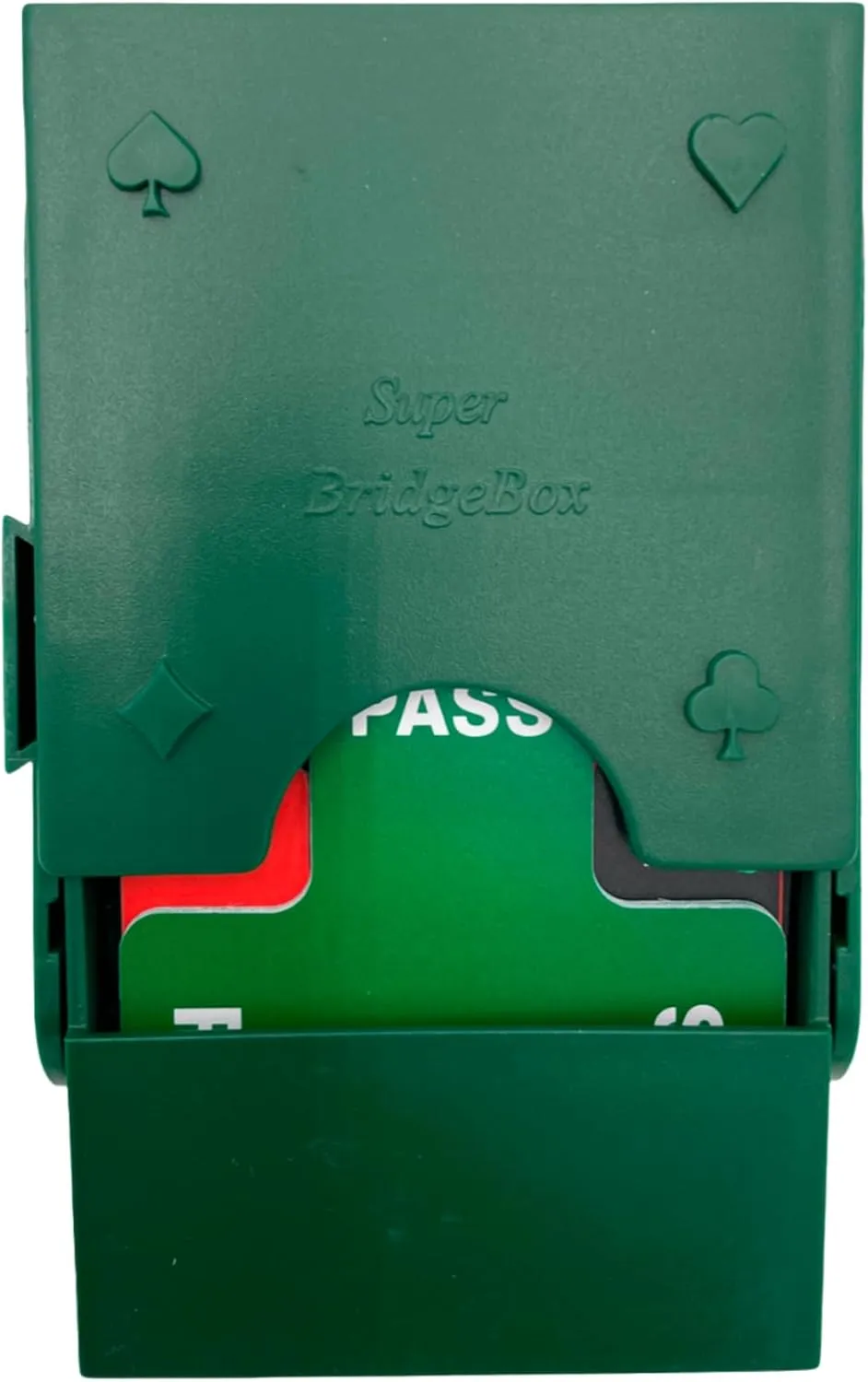 Baron Barclay - Super Bridge Boxes - Set of 4 Bidding Devices with Plastic Bidding Cards (Green)