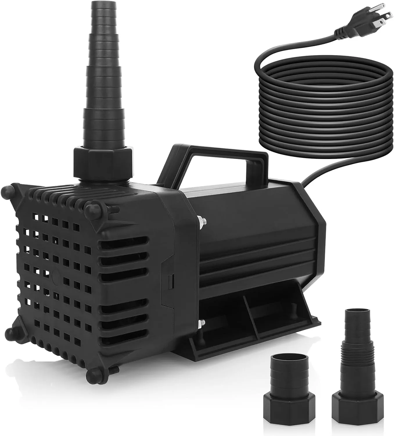 BARST 3000GPH Submersible Water Pump High Flow UL Certified Pond Pump Waterfall Pumps Submersible Outdoor Water Fountain Pump with Pump Barrier Bag (3000GPH-230W-BLACK)