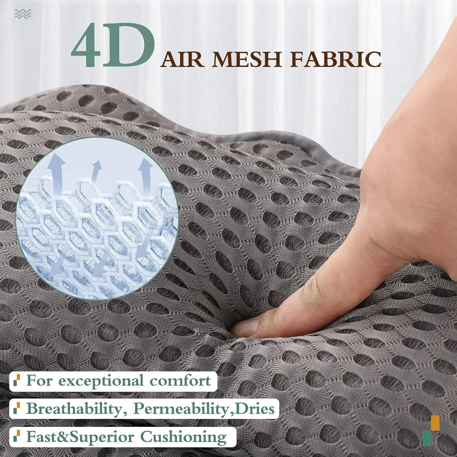 Bath Pillow RUVINCE Ergonomic Luxury Bathtub Pillow with Head,Neck, Shoulder and Back Support, 4D Bath Pillows for tub with 6 Powerful Suction Cups, Fits All Bathtub