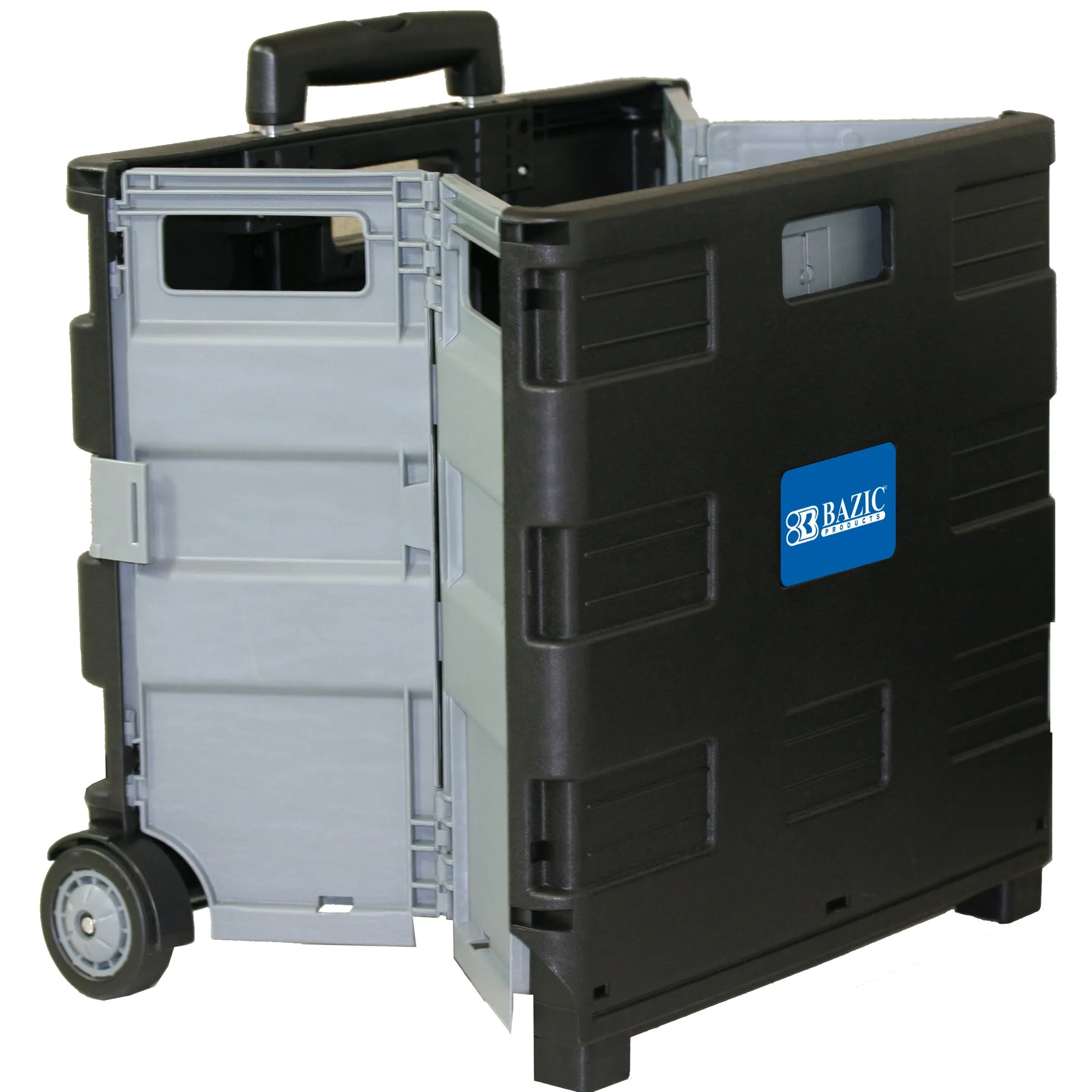 Bazic Rolling Cart, Black (BAZ 2196)