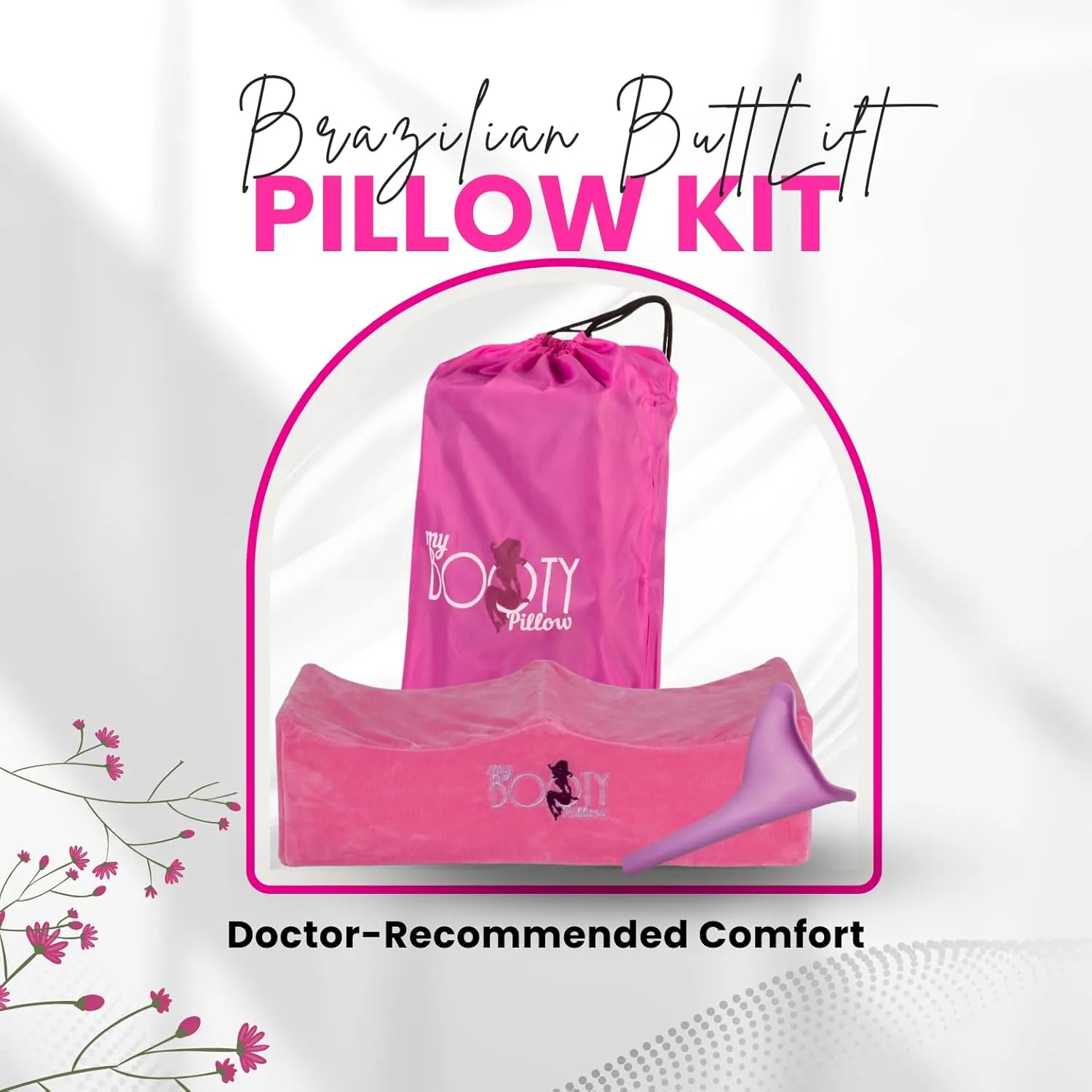 BBL Pillow After Surgery, Comfortable Butt Cushion for Long Sitting, Booty Pillow Soft But Pillows, Brazilian Butt Lift Pillows After Surgery Seat Cushion