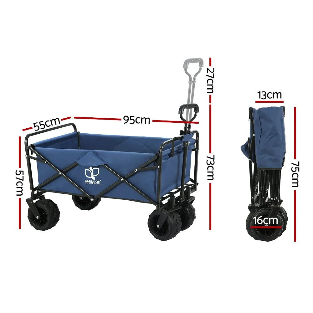 Beach Trolley Foldable Tough Heavy-Duty Outdoor Garden Cart
