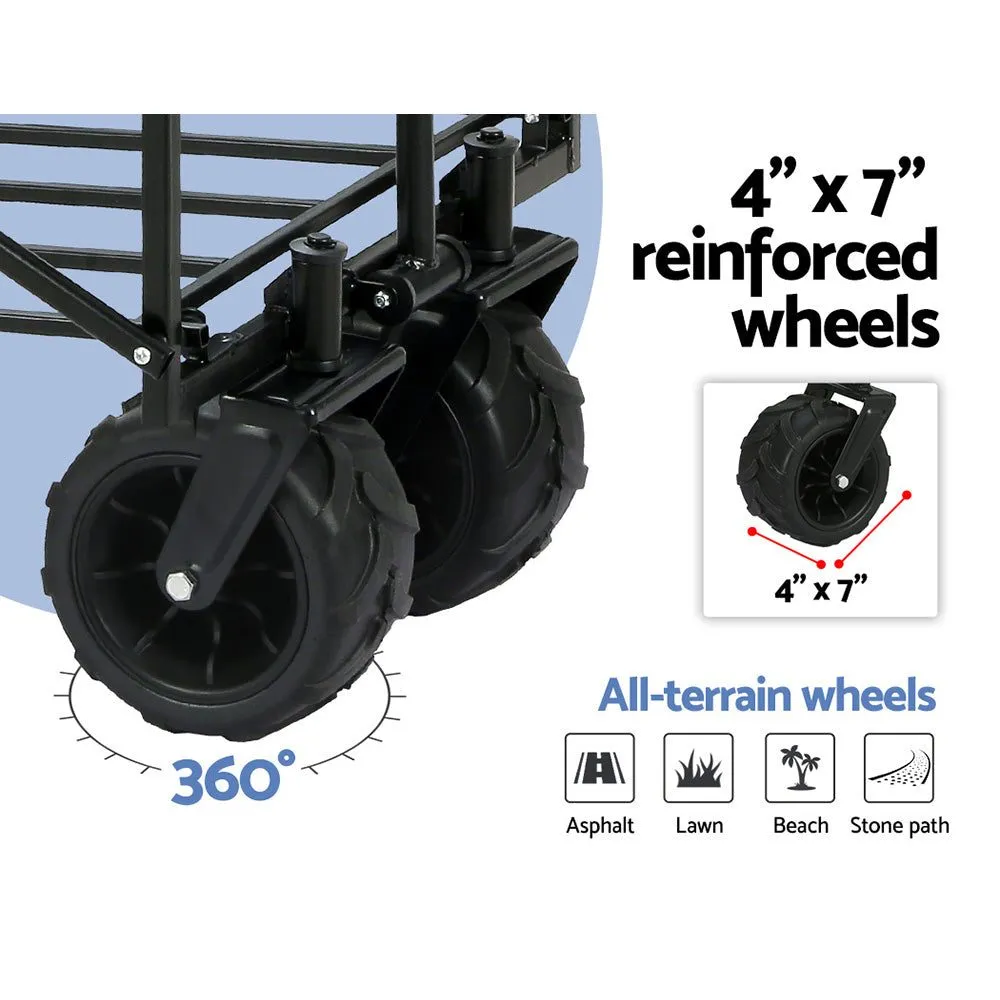 Beach Trolley Foldable Tough Heavy-Duty Outdoor Garden Cart