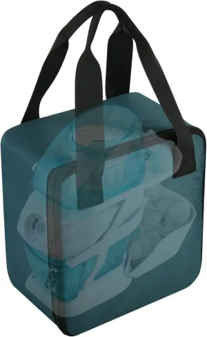 Beautyflier Travel Carrying Bag for Navage Nasal Irrigation System, Countertop Caddy Neti Pot Storage, Portable Nose Cleaner Sinus Organizer With Hanging Strap (Dark Green)