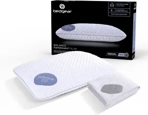 Bedgear Balance Size 0.0 Pillow & Dri-Tec Protector - Queen Size - Sleep Essentials Bundle