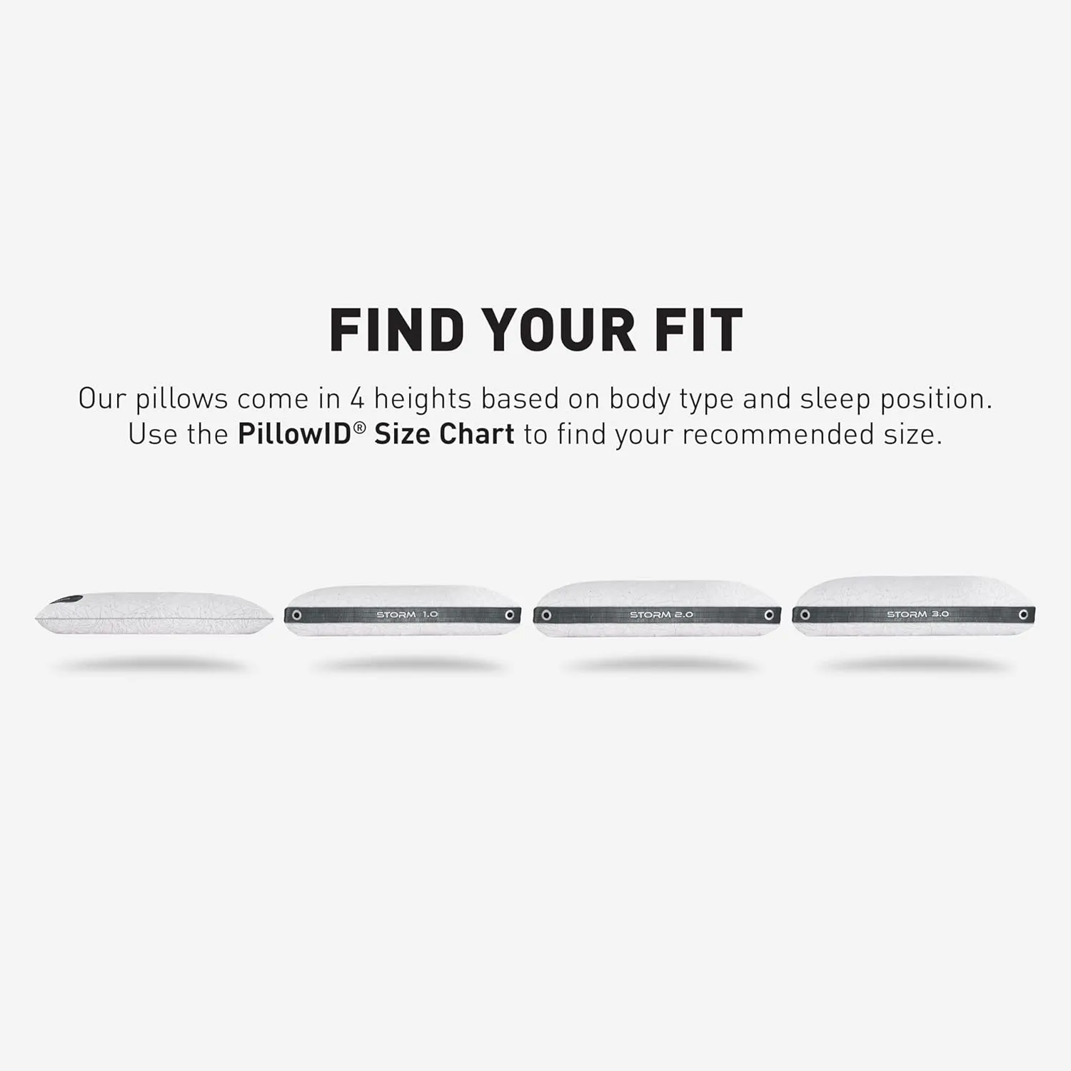 Bedgear Storm King Performance Pillow - Size 0.0 - Cooling Bed Pillow for Hot Sleepers - Medium Pillow for All Sleep Positions, Hypoallergenic, Washable & Removable Cover - 20" W x 36" L x 4.75"