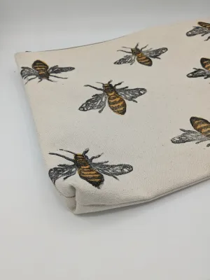 Bee Large Zippered Pouch