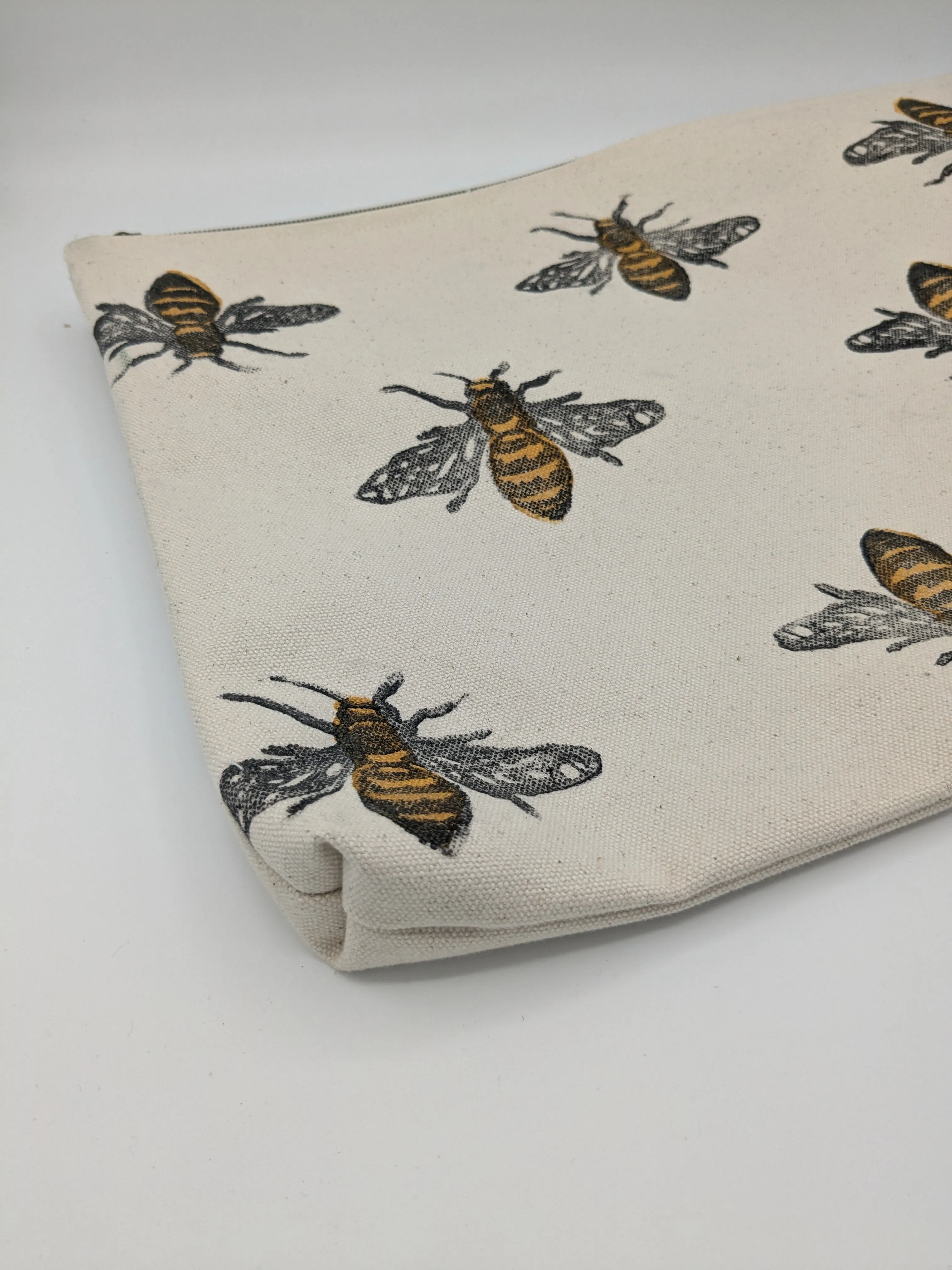 Bee Large Zippered Pouch