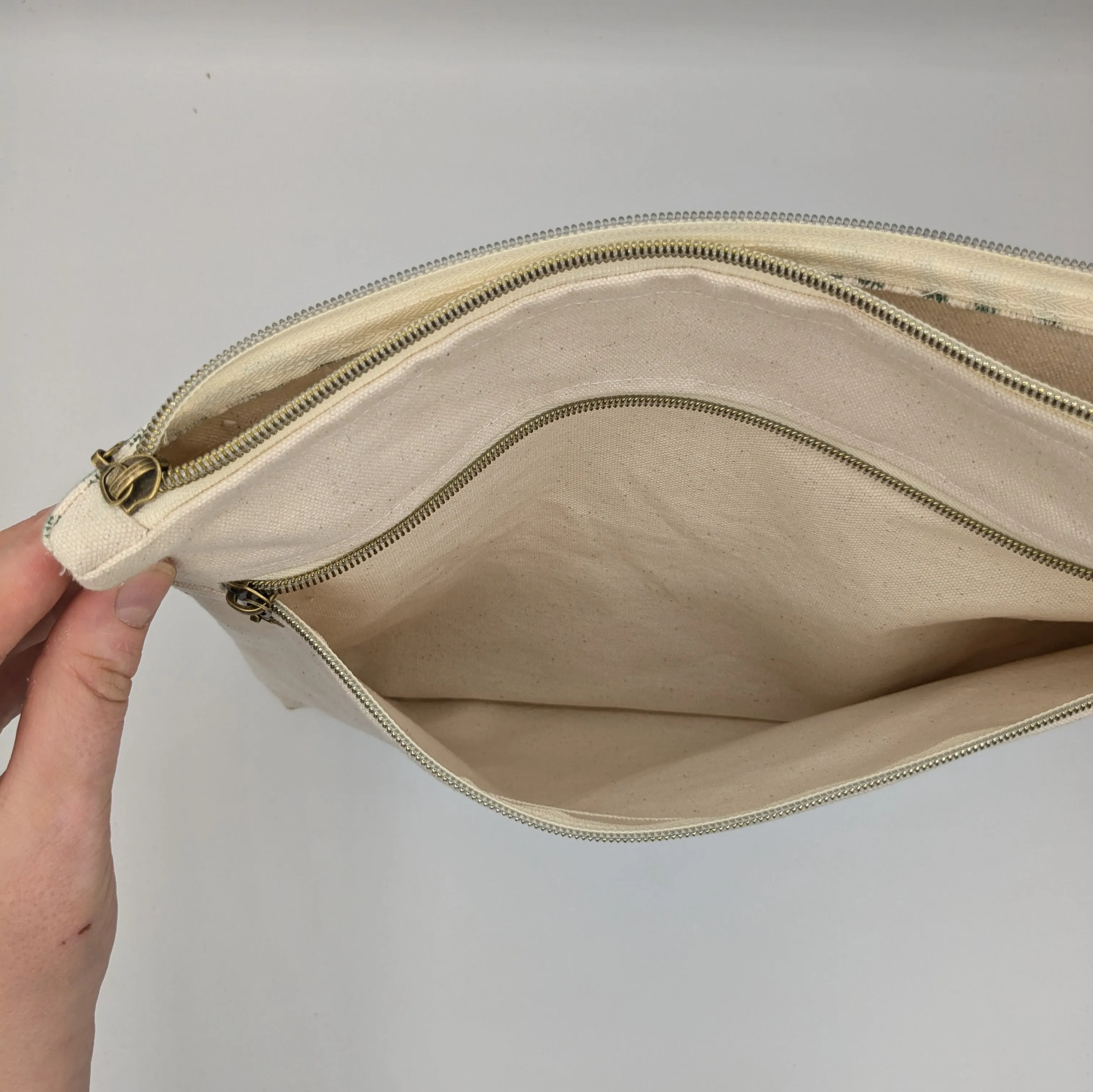 Bee Large Zippered Pouch