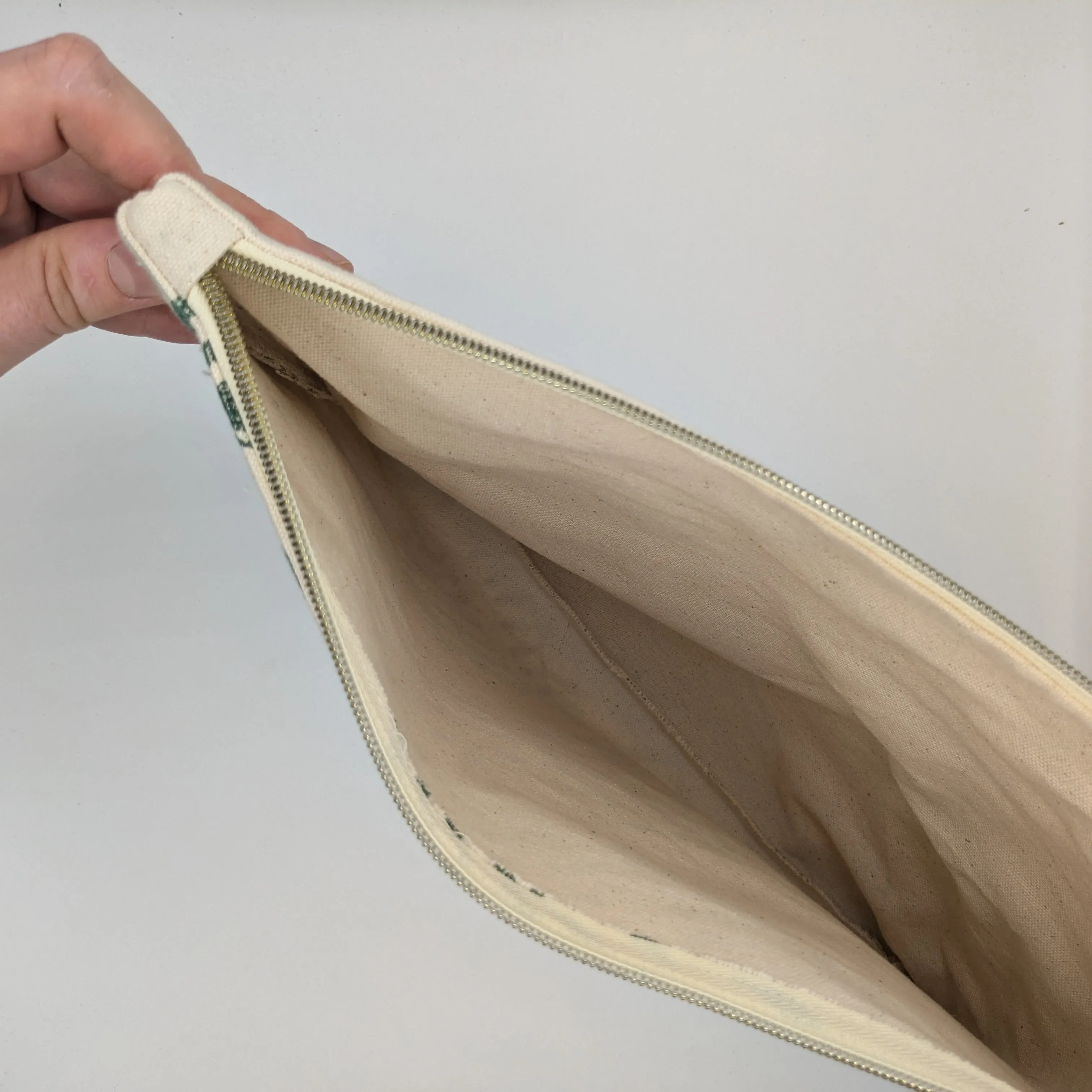 Bee Large Zippered Pouch