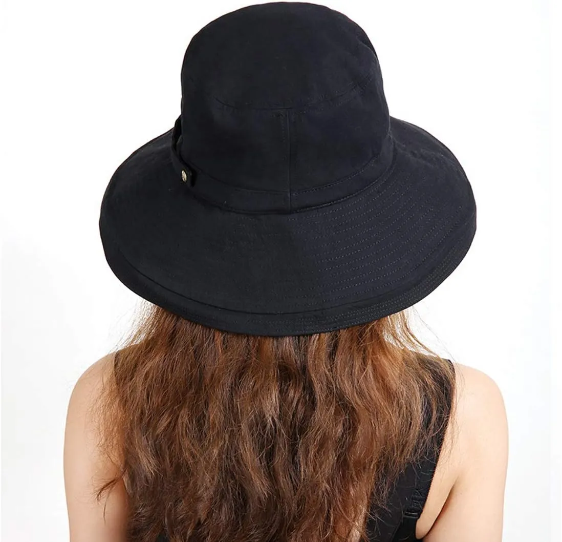 BeFur Summer Sun Hats for Women Wide Brim Bucket Hat Packable Roll Up Beach Cap