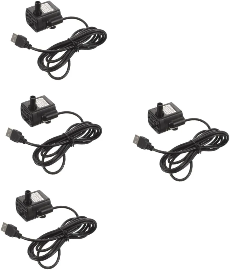 BESPORTBLE 4pcs Garden Fountain Pump Submersible Small Water Pump Pond Outdoor Fish Pond for Aquarium Garden