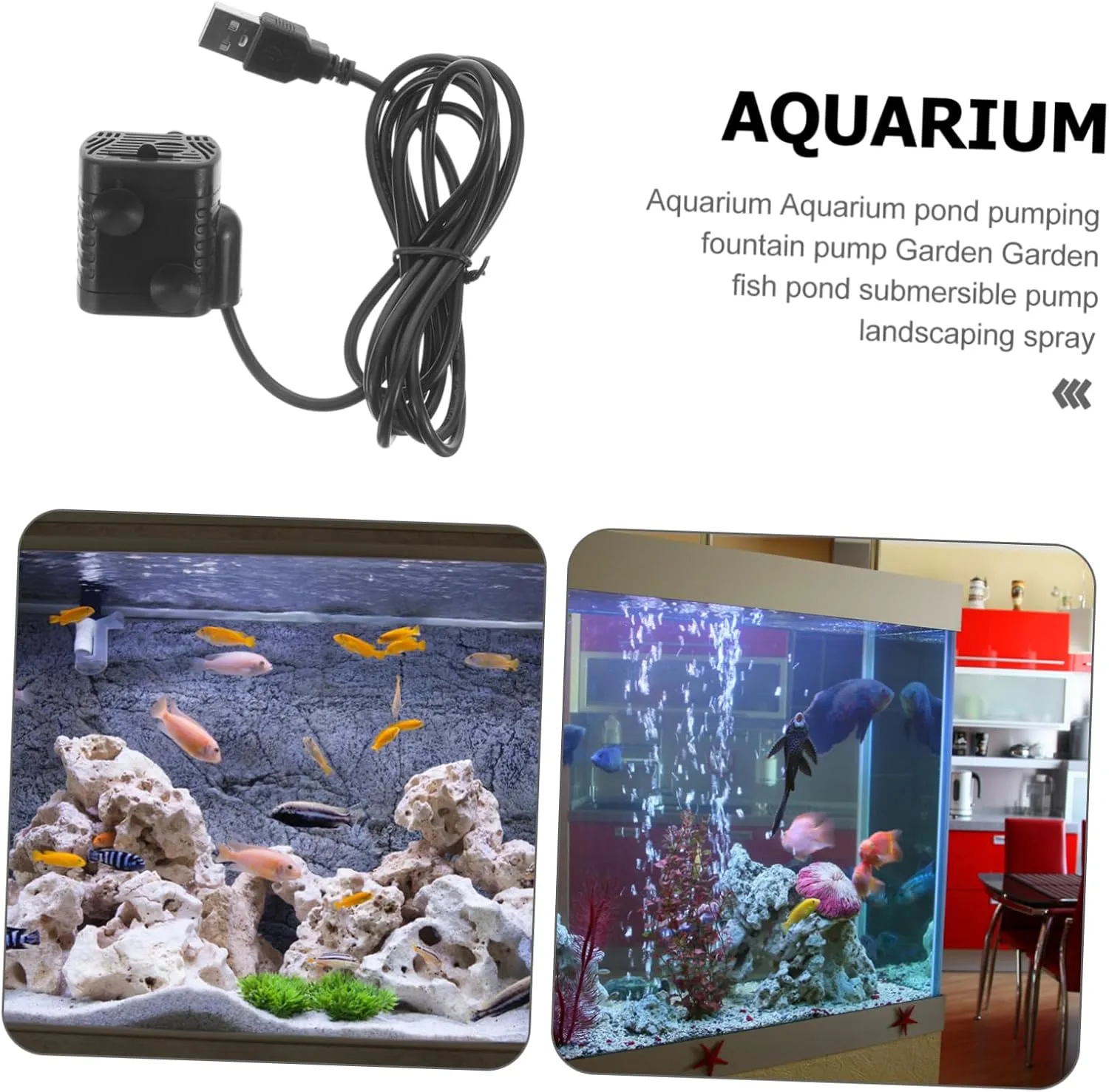 BESPORTBLE 4pcs Garden Fountain Pump Submersible Small Water Pump Pond Outdoor Fish Pond for Aquarium Garden