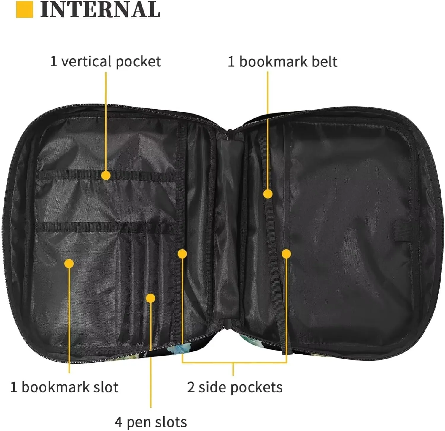 Bible Bag Tote Bible carrying case for Women Men Bible Covers for Women Men with Pockets Personalized