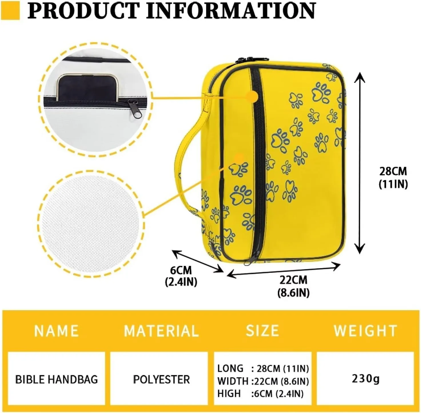 Bible Carrying Case for Women Men Bible Covers for Women Men Large Size Book Covers for Hard Cover