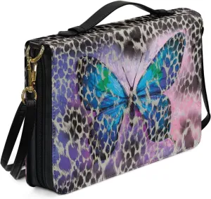 Bible Cover Case for Women Men Leather Western Bible Case Bible Covers for Women Men with Pockets