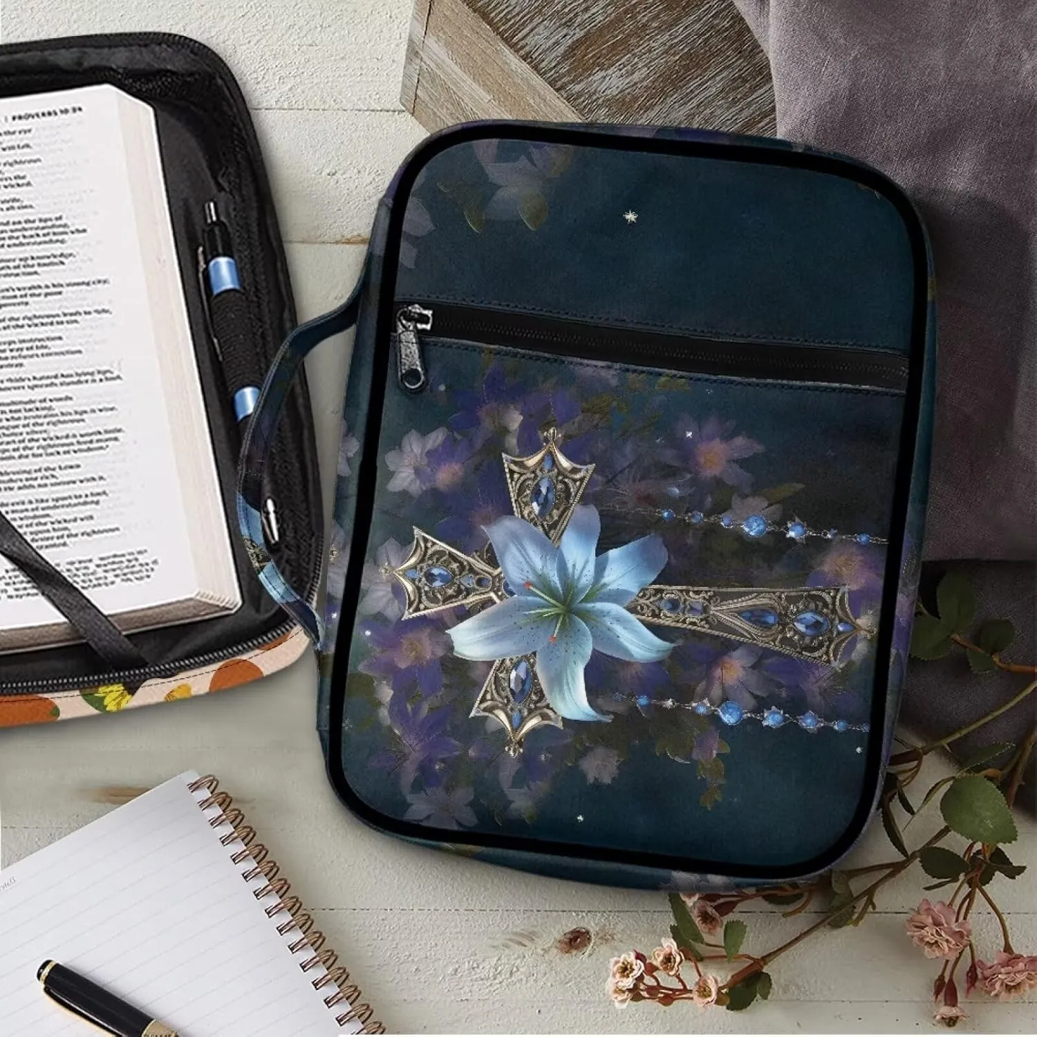 Bible Covers for Women Men with Pockets Personalized Bible Covers for Women Men Western Bible Case