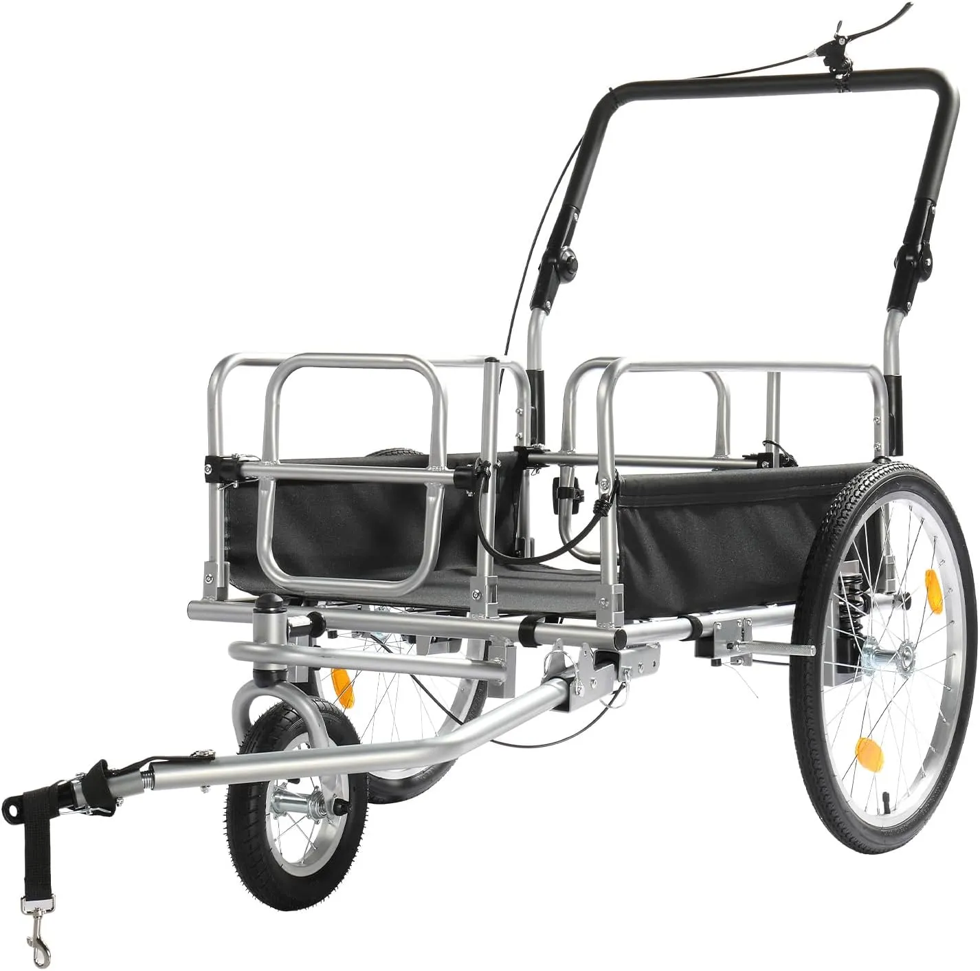 Bike Cargo Trailer, Heavy Duty 110 lbs Bicycle Wagon Cart,Groceries Hauler with Safe Hitch System