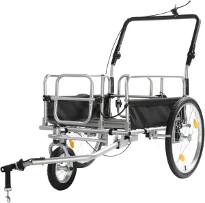 Bike Cargo Trailer, Heavy Duty 110 lbs Bicycle Wagon Cart,Groceries Hauler with Safe Hitch System