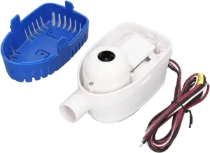 Bilge Pump, DC 12V Plastic Automatic Bilge Pump Removable Filter Boat Bilge Water Pump Float SwitchFree for Marine Yacht