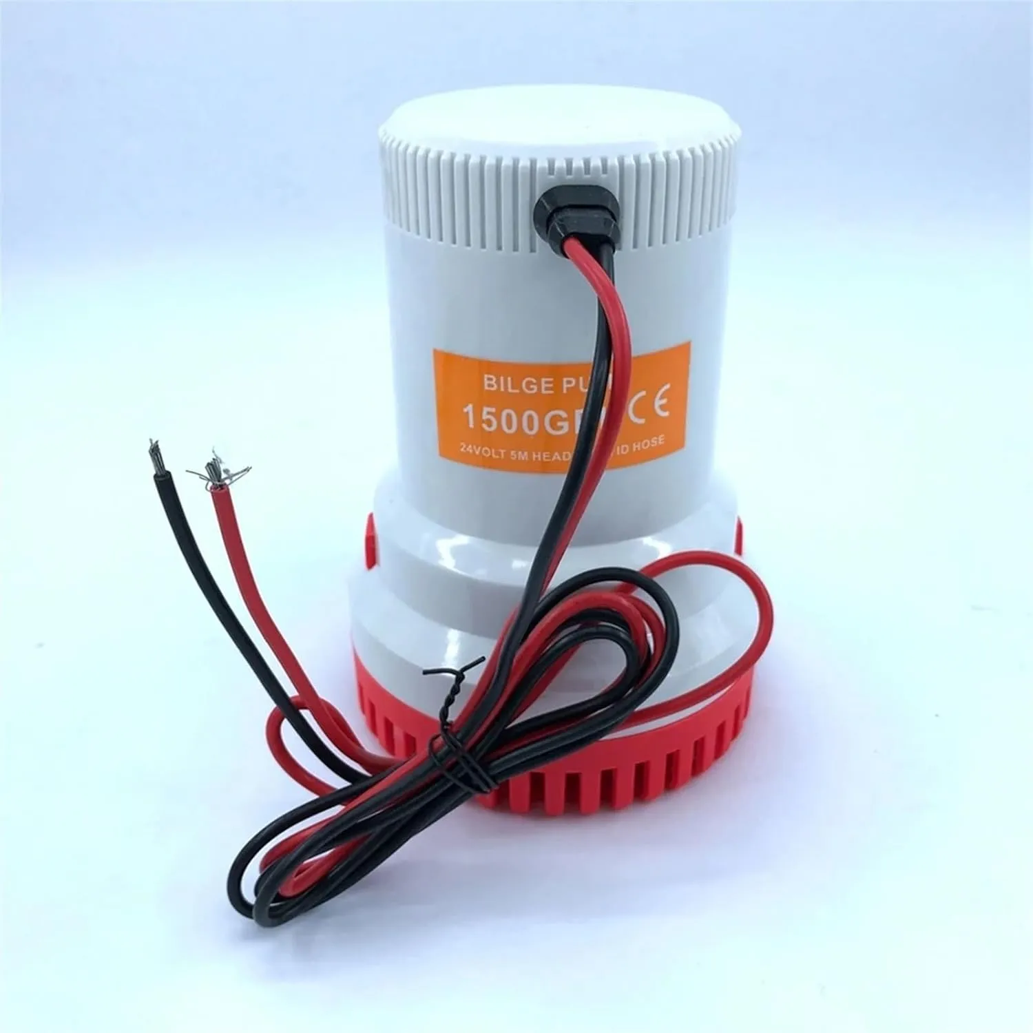 Bilge Submersible Water Pump 12V 24V 1500GPH Micro Boat Seaplane Motor Homes Houseboat Filter Accessories(1500GPH 24V)