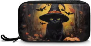Black Cat Bat Essential Oils Storage Hold Carrying Organizer Case for Young Living/Doterra Aromatherapy Essential Oils 5ml, 10ml, 15ml