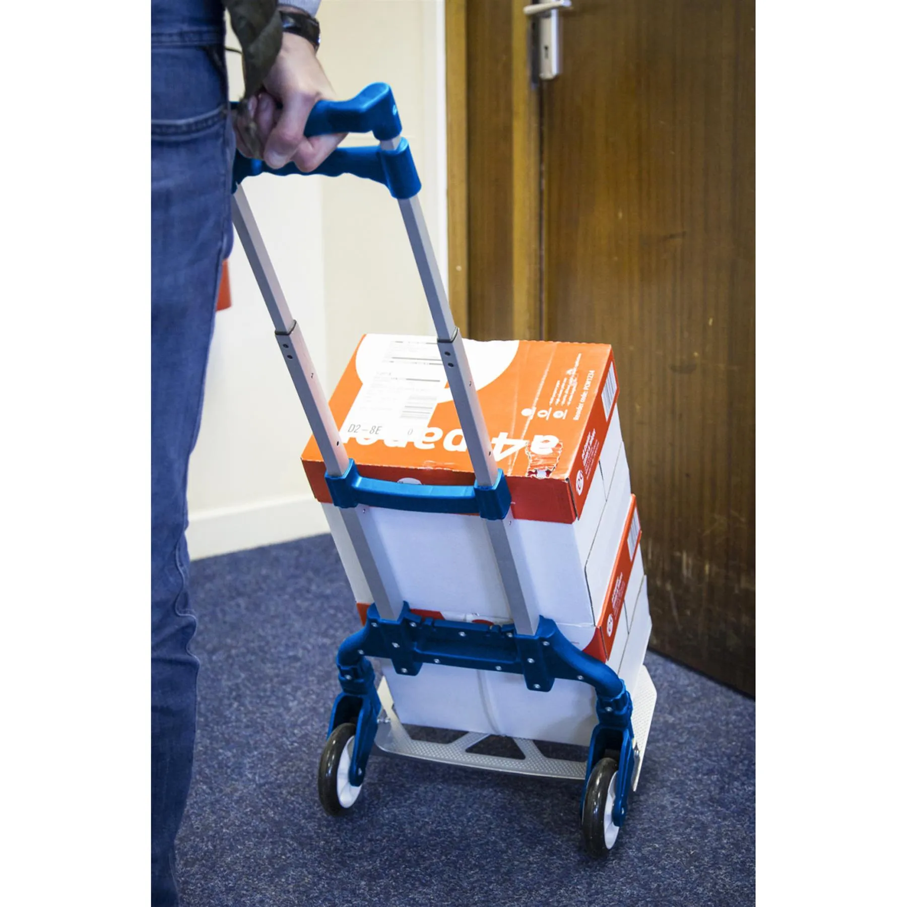 BlueSpot Compact Lightweight Folding Hand Sack Trolley Barrow Foldable Cart