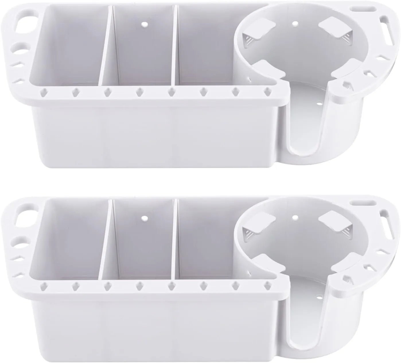 Boat Cup Holder, Boat Caddy Organizer, Multifunctional Boat Storage Organizer for Boat, Kayak, Pontoon, Bass Boat, Jon Boat - Fishing Tool Holder, Boat Fishing Accessories