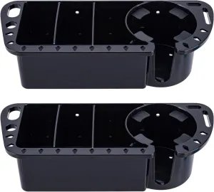 Boat Cup Holder, Boat Caddy Organizer, Multifunctional Boat Storage Organizer for Boat, Kayak, Pontoon, Bass Boat, Jon Boat - Fishing Tool Holder, Boat Fishing Accessories