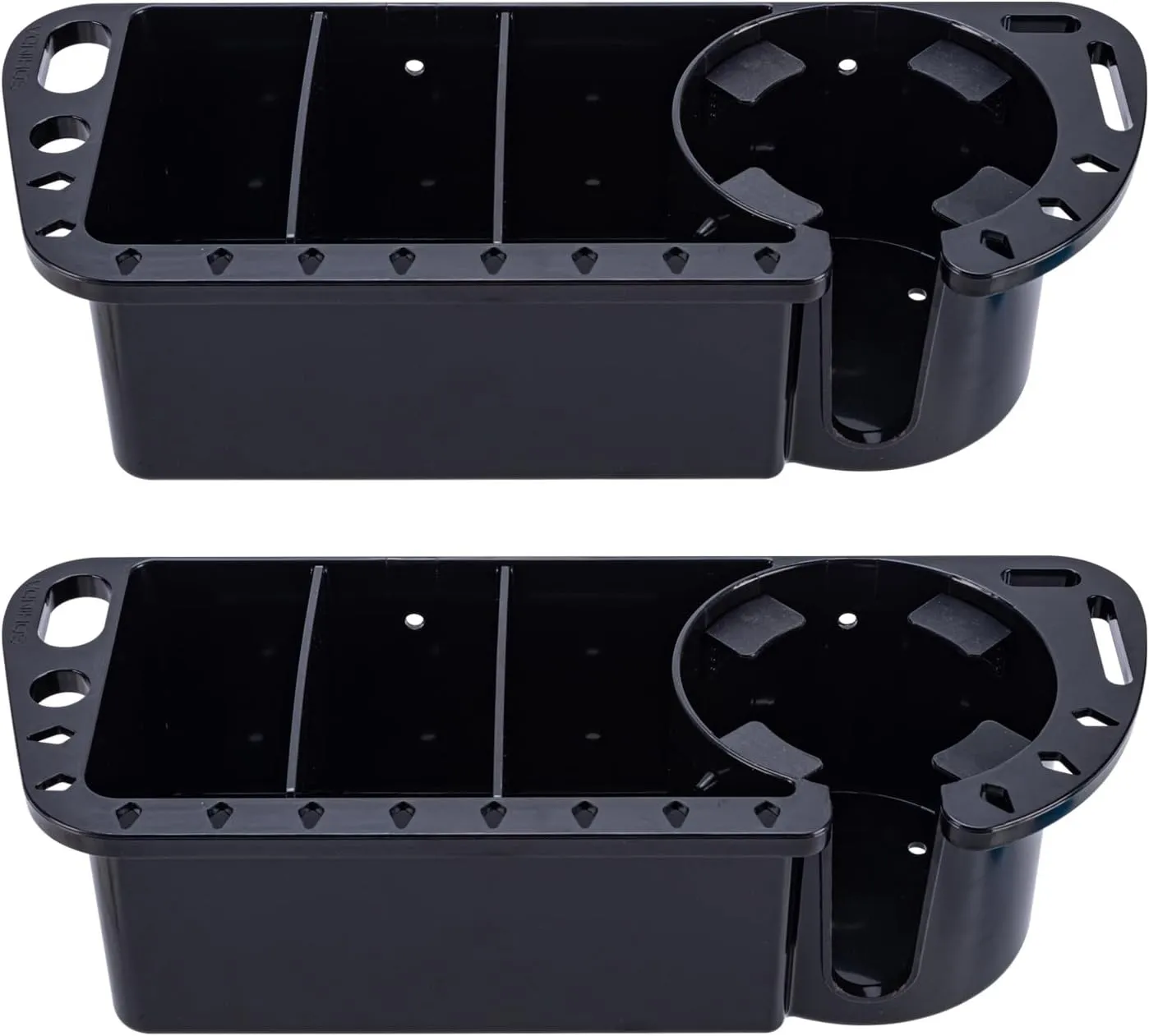 Boat Cup Holder, Boat Caddy Organizer, Multifunctional Boat Storage Organizer for Boat, Kayak, Pontoon, Bass Boat, Jon Boat - Fishing Tool Holder, Boat Fishing Accessories