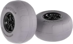 Bonnlo Replacement Balloon Wheels 12" Big Beach Sand Tires for Kayak Dolly Canoe Carts Buggy with Free Air Pump (2-Pack)