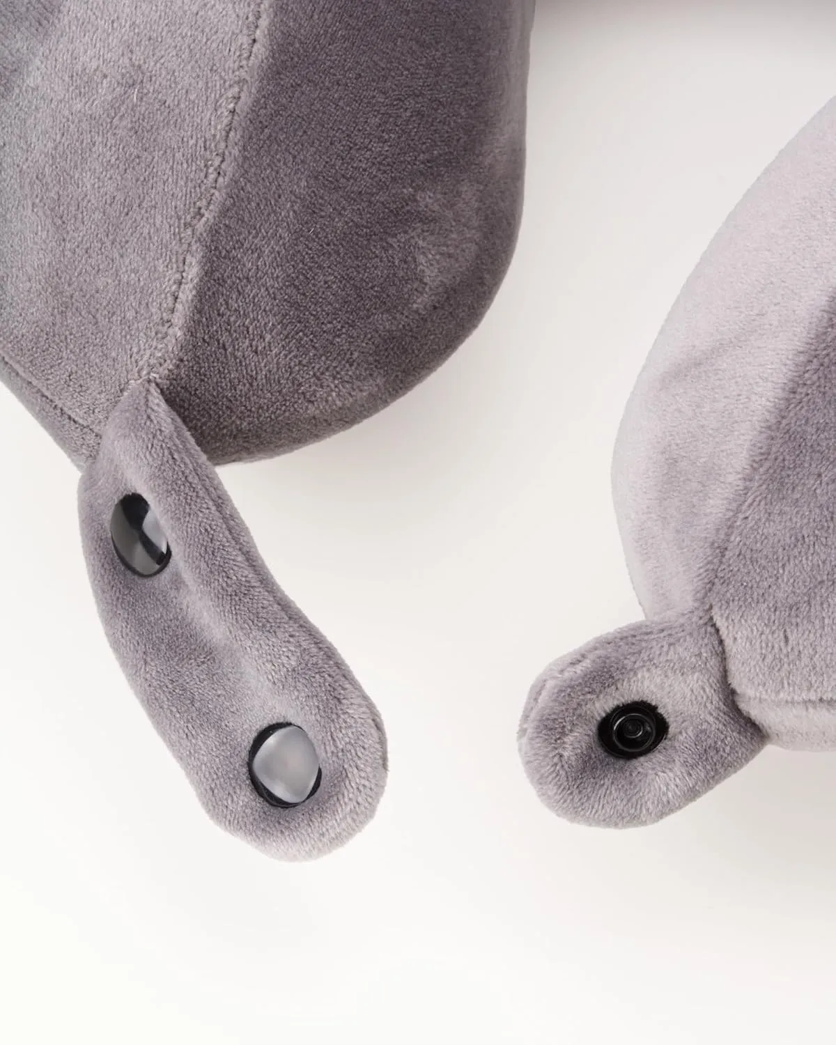 Brookstone Neck Travel Pillow - Lightweight Contoured Memory Foam Stuffable Travel Neck Pillow for Sleeping, Car, & Airplane, Dark Grey