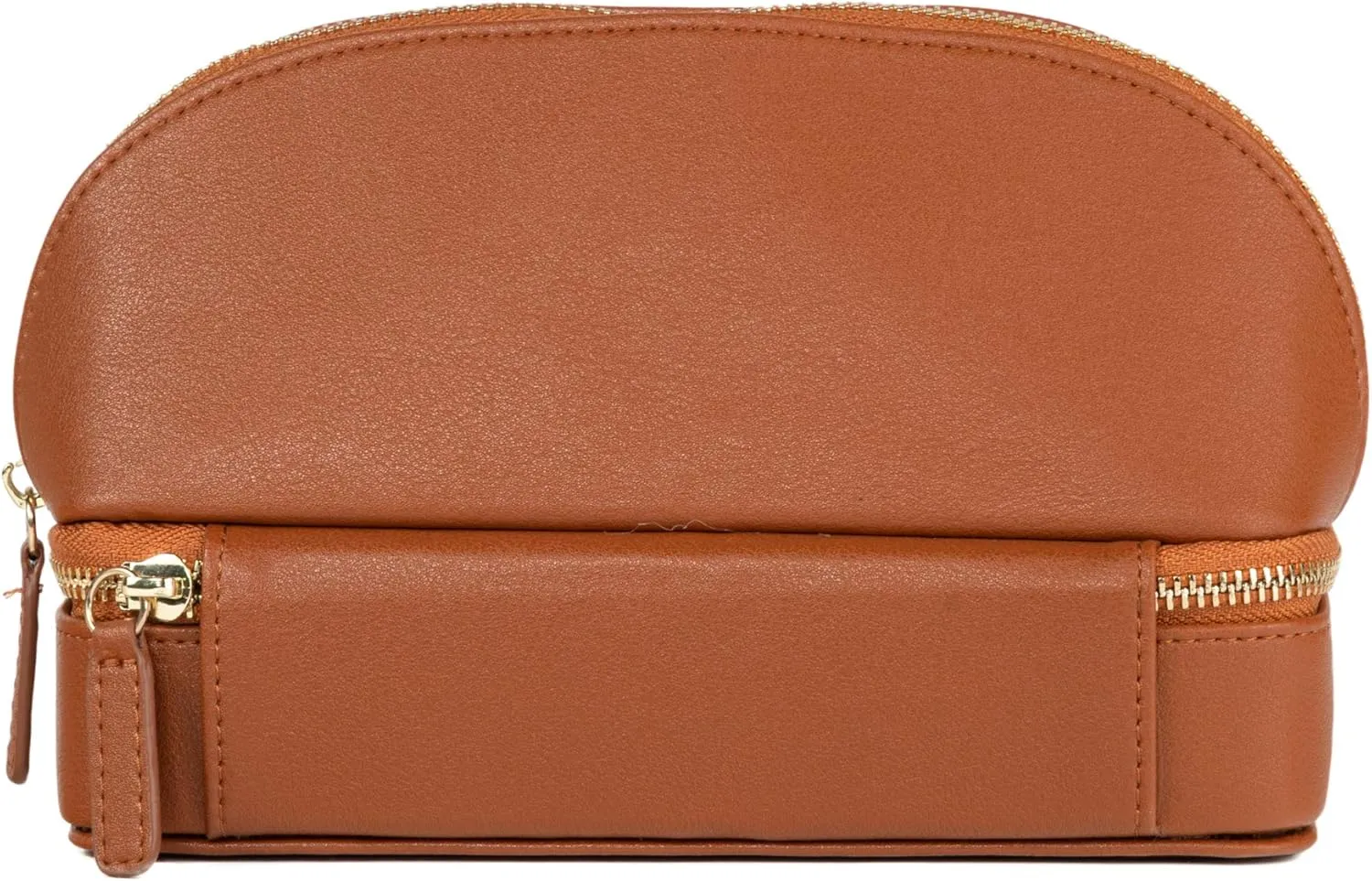 Brouk and Co. Duo Travel Organizer for Cosmetics and Jewelry, Brown