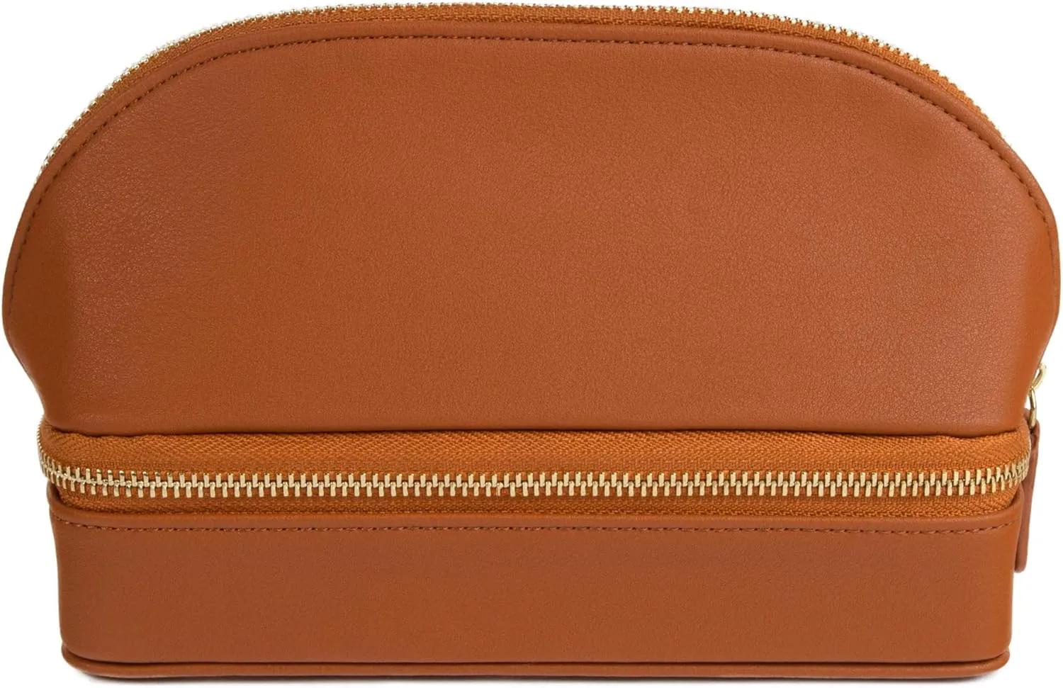 Brouk and Co. Duo Travel Organizer for Cosmetics and Jewelry, Brown