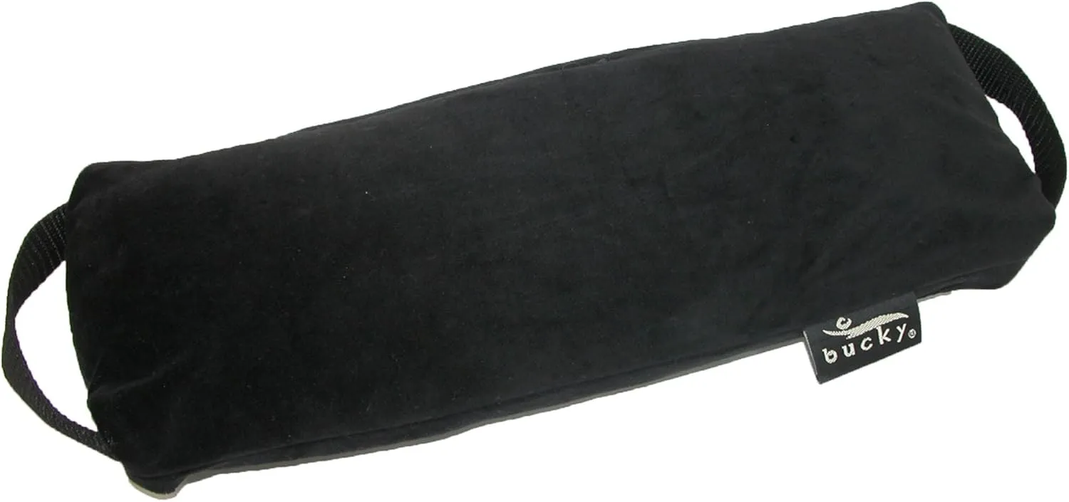 Bucky Baxter Ergonomic & Supportive Adjustable Lumbar Pillow, Black, One Size,Cotton