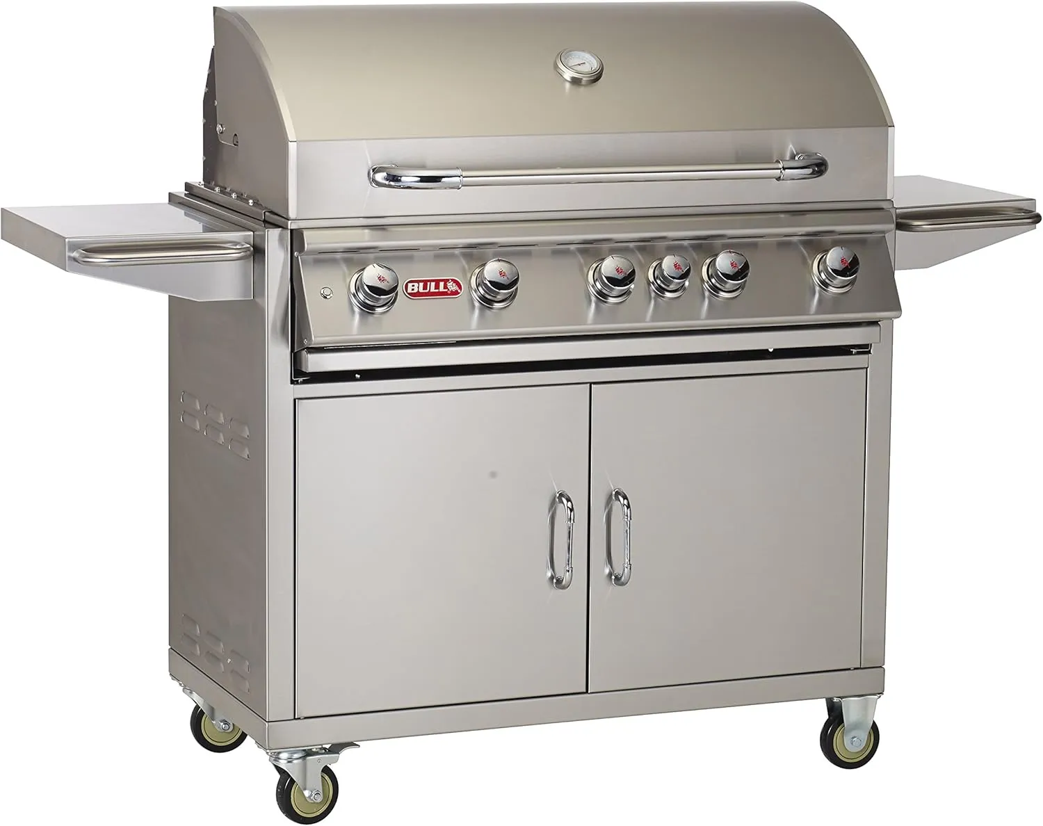 Bull Outdoor Products 55001 BBQ Brahma 90,000 BTU Grill with Cart, Natural Gas, Metallic