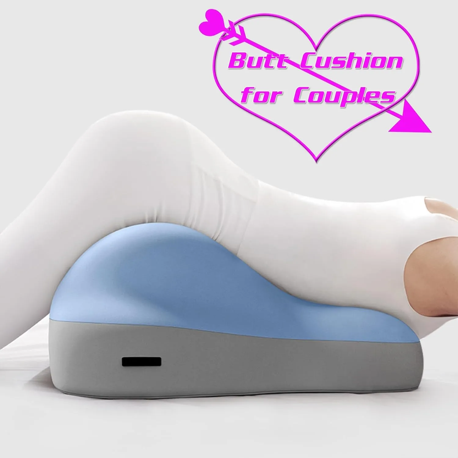 Butt Cushion for Couples, Couples Butt Cushion, Low-Profile Design Couples Pillow for Intimacy, Recovers After Impact, Provides Intimacy Support, Ideal for Sitting and Lying (Pink)