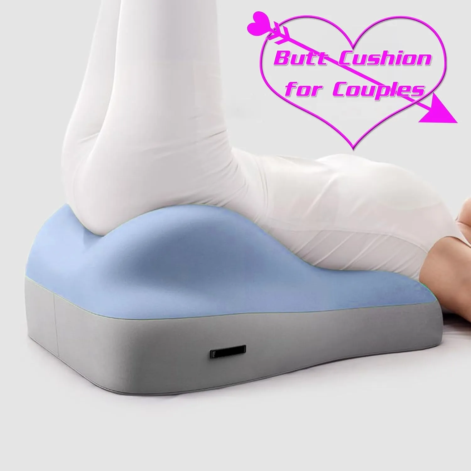 Butt Cushion for Couples, Couples Butt Cushion, Low-Profile Design Couples Pillow for Intimacy, Recovers After Impact, Provides Intimacy Support, Ideal for Sitting and Lying (Pink)