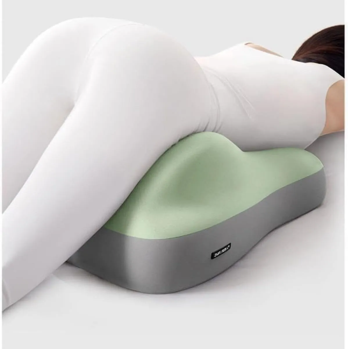 Butt Cushion for Couples - Low-Profile Design Couples Pillow for Intimacy, Upgraded Wedge Pillow Memory Foam Ideal for Sitting and Lying (Gray Black)
