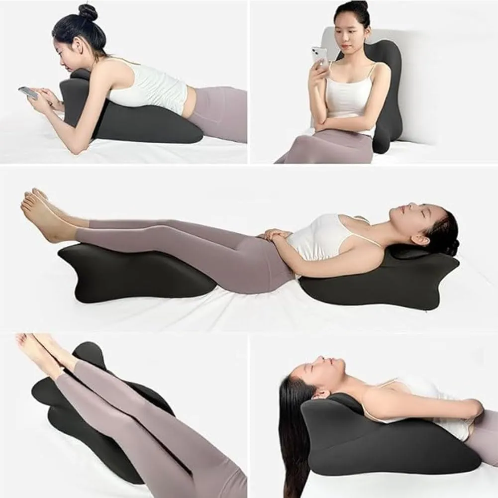 Butt Cushion for Couples, Low-Profile Design Couples Pillow for Intimacy, Wedge Pillow Memory Foam, Recovers After Impact, Provides Intimacy Support (Black)