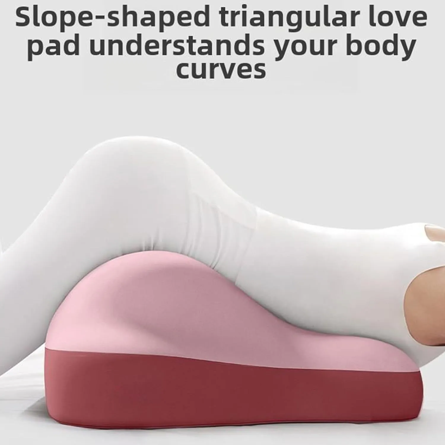 Butt Cushion for Couples, Low-Profile Design Couples Pillow for Intimacy, Wedge Pillow Memory Foam, Recovers After Impact, Provides Intimacy Support (D)