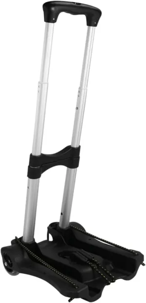 CANIGHT Cart Foldable Wheels Rolling Storage Cart Plastic Trolley Lightweight for Shopping Office Travel