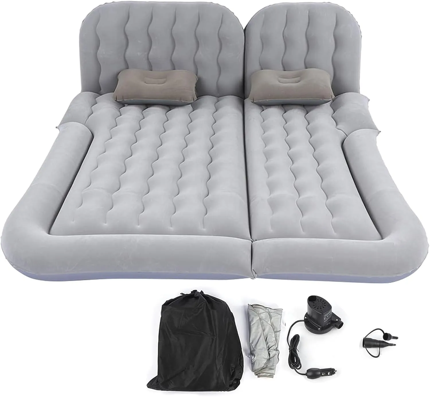 Car Air Mattress for Jeep Liberty I 2001-2004 2005 2006 2007, Car Mattress Inflatable Bed Portable Foldable with Pillow Camping Travel Car Accessories,Grey