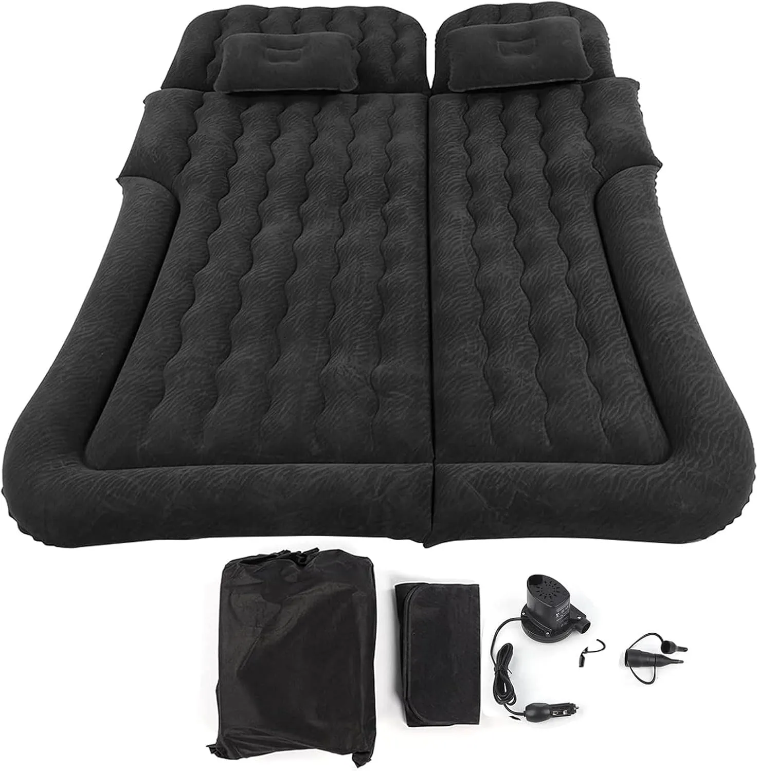 Car Air Mattress for Nissan Pathfinder IV 2012-2017 2018 2019 2020 2021, Car Mattress Inflatable Bed Portable Foldable with Pillow Camping Travel Car Accessories,Black