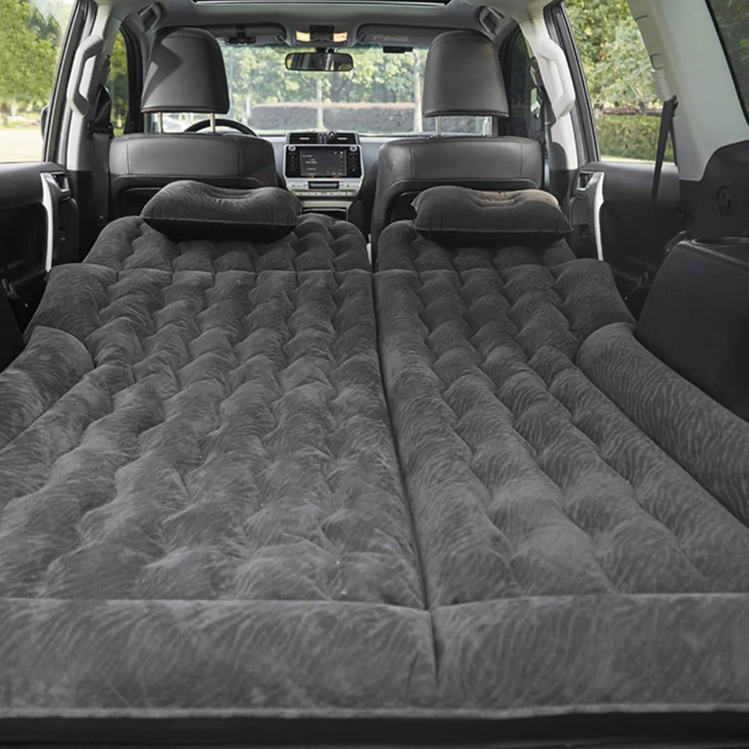 Car Air Mattress for Nissan Pathfinder IV 2012-2017 2018 2019 2020 2021, Car Mattress Inflatable Bed Portable Foldable with Pillow Camping Travel Car Accessories,Black